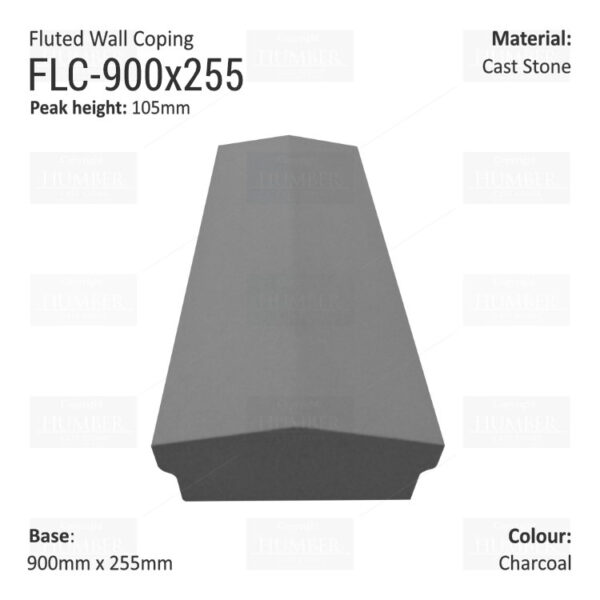 Fluted Wall Coping – 255mm x 900mm - Image 3