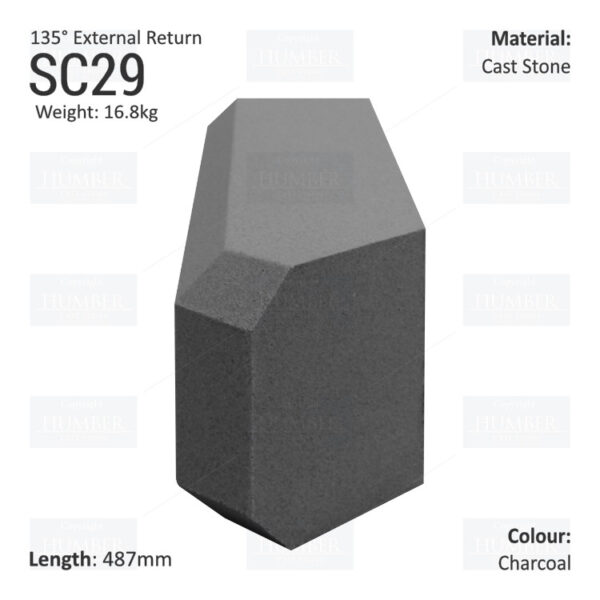 Chamfered String Course (135° External Return) SC29 - Image 6