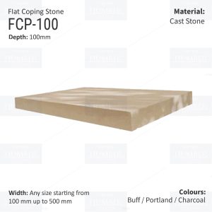 FLAT WALL COPINGS – 665MM LENGTH / 100MM HEIGHT