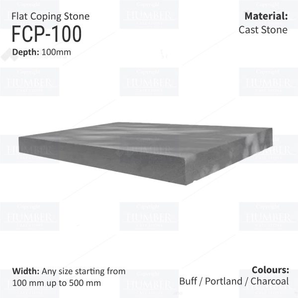 FLAT WALL COPINGS – 665MM LENGTH / 100MM HEIGHT - Image 3