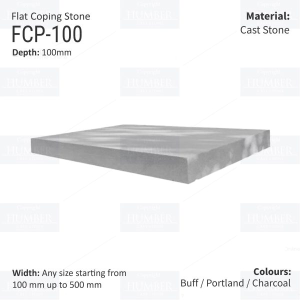 FLAT WALL COPINGS – 665MM LENGTH / 100MM HEIGHT - Image 2