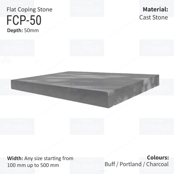 FLAT WALL COPINGS – 665MM LENGTH / 50MM HEIGHT - Image 3