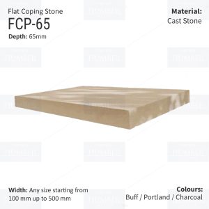 FLAT WALL COPINGS – 665MM LENGTH / 65MM HEIGHT