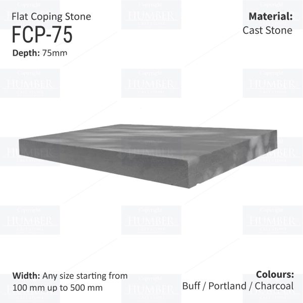 FLAT WALL COPINGS – 665MM LENGTH / 75MM HEIGHT - Image 3