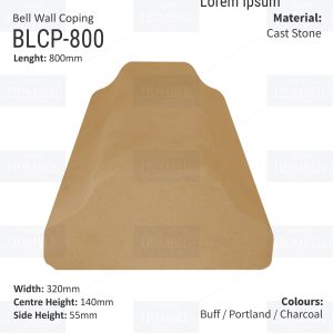 Bell Coping 310mm x800mm x 320mm