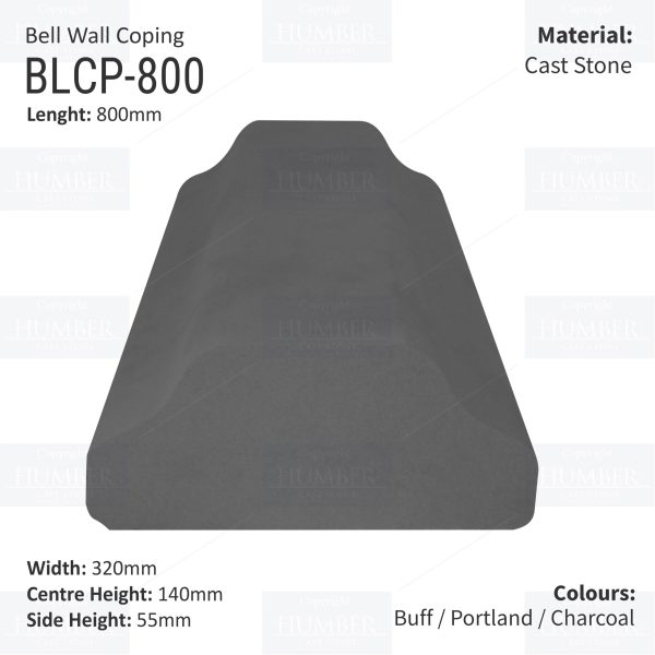 Cast Stone Bell Wall Coping, Bell Coping, Cast Stone Coping, Coping Stones, Hull Cast Stone, Fast Lead Times, Nationwide Delivery