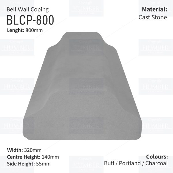 Cast Stone Bell Wall Coping, Bell Coping, Cast Stone Coping, Coping Stones, Hull Cast Stone, Fast Lead Times, Nationwide Delivery