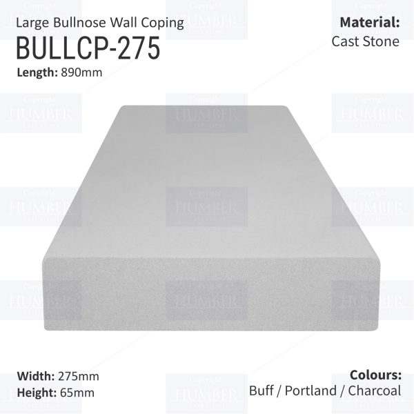 Large Bullnose  – 890mm x 275mm - Image 2