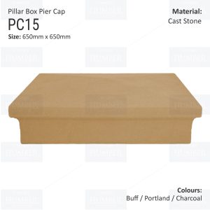 Pillar Box Pier Cap 650mm x 650mm