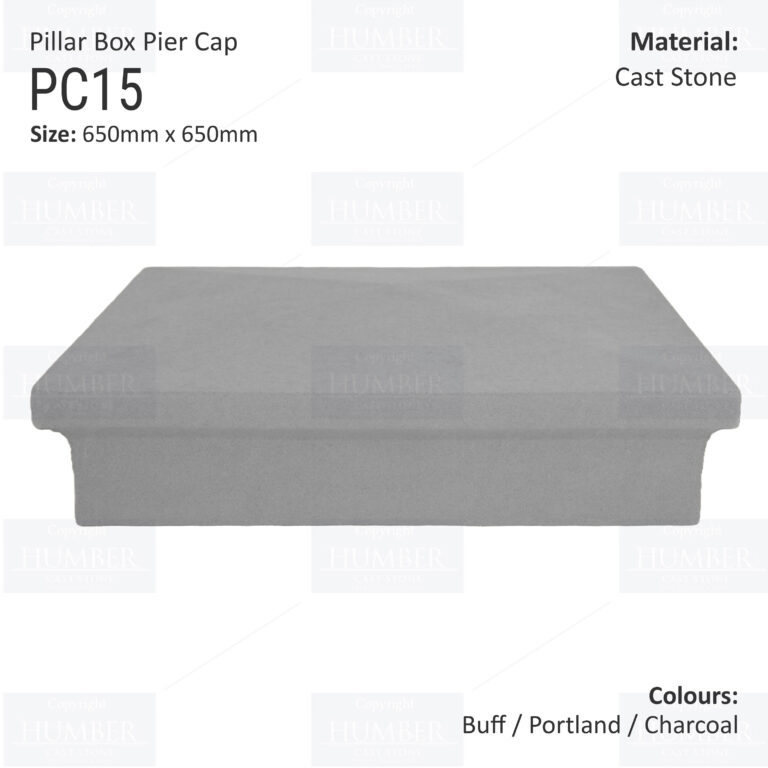 Pillar Box Pier Cap 650mm x 650mm – Humber Cast Stone