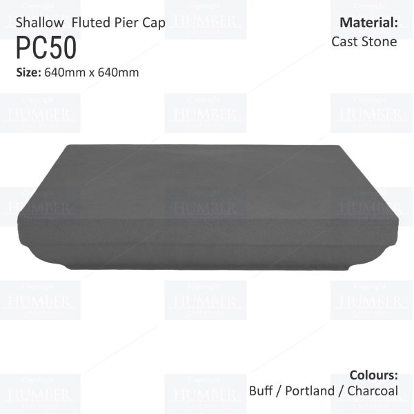 Slimline Fluted Pier Cap 640mm x 640mm - Image 3