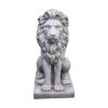 Large Sitting Lion front 2