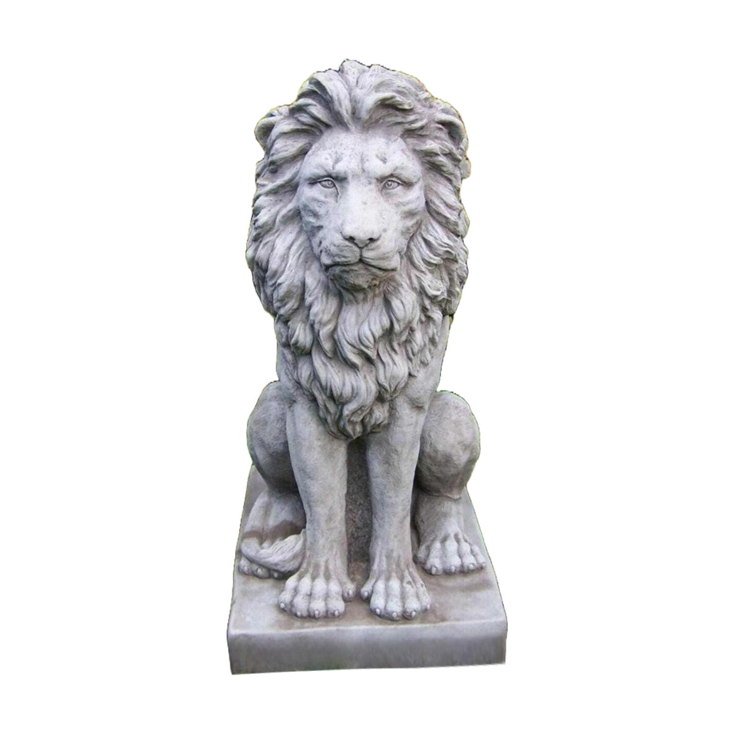 Large Sitting Lion front 2