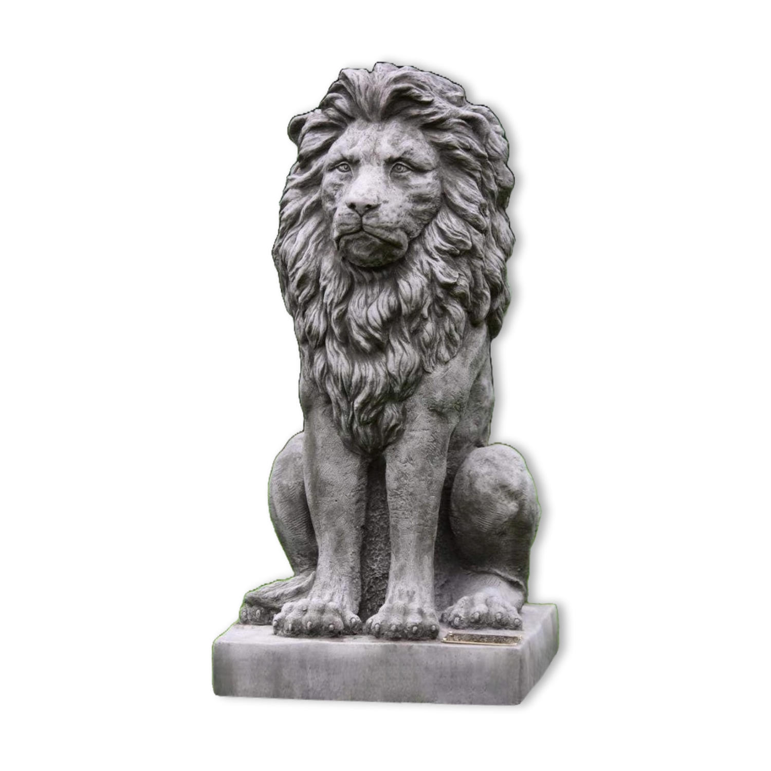 Large Sitting Lion front single