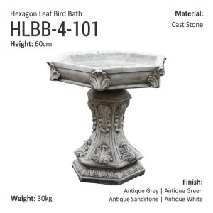 HexagonLeafBirdbath-HLBB-4-101