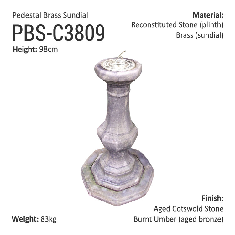 PedestalBrassSundial_PBS-C3809