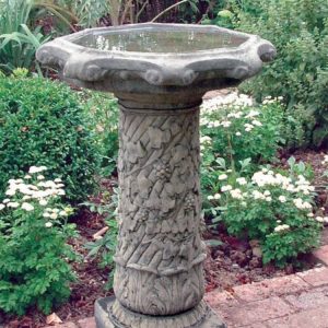 VineBirdbath_VBB-C4004-garden