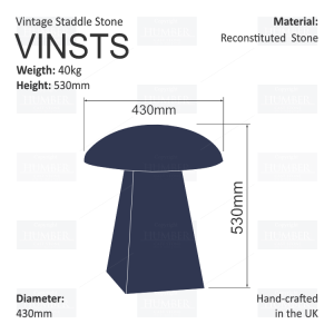 Vintage Staddle Stone-measures